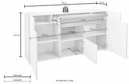 OTTO home Sideboard Toledo | Mehrfarbig