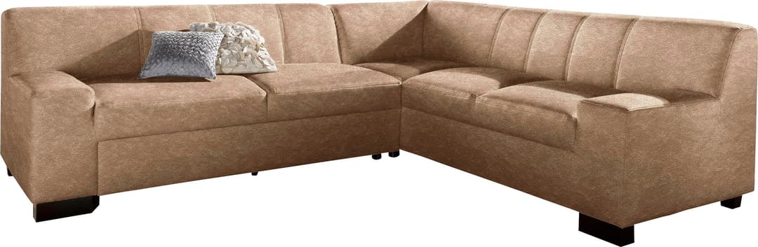DOMO collection Ecksofa Norma | Braun