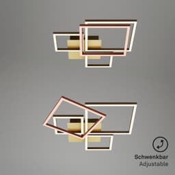 Briloner Leuchten LED Deckenleuchte FRAME | Braun