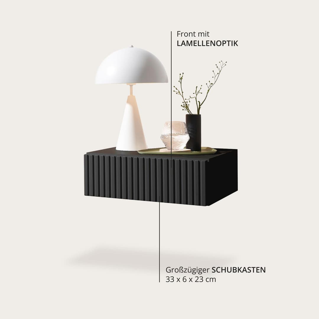 Schlafkontor Nachtkommode Taboni | Grau