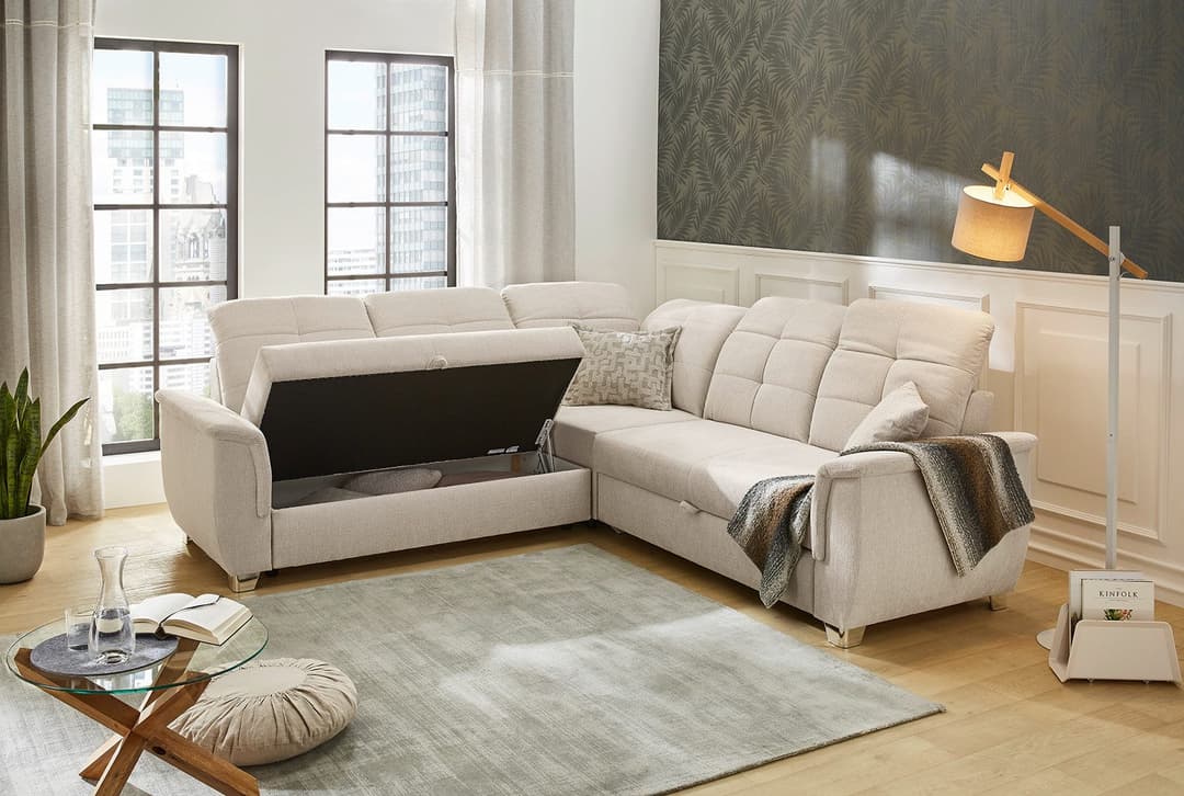 Jockenhöfer Gruppe Ecksofa Udine | Beige