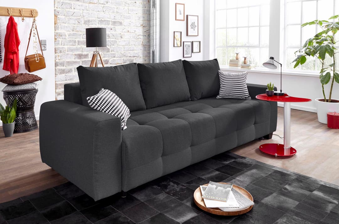COLLECTION AB Schlafsofa Bella | Grau