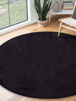 Teppich Relax round | Schwarz