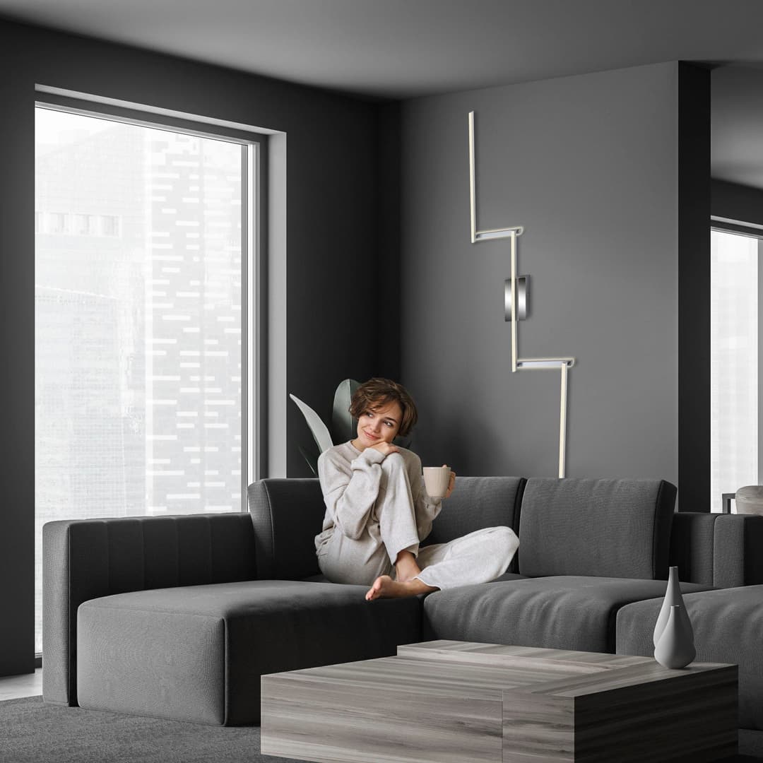 Briloner Leuchten LED Deckenleuchte STAFF | Silber