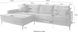 Trends by HG Ecksofa Summer L-Form | Blau