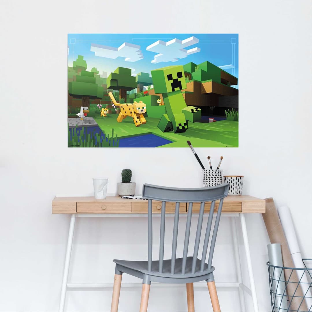 Reinders! Poster Minecraft | Mehrfarbig