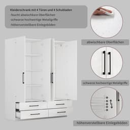 OTTO home Kleiderschrank Sylt | Weiß