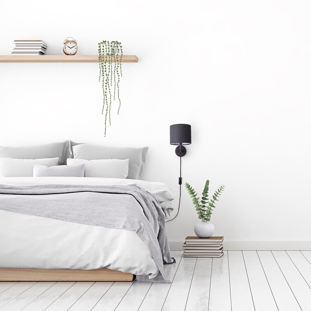 Paco Home Wandleuchte Uni Color | Schwarz