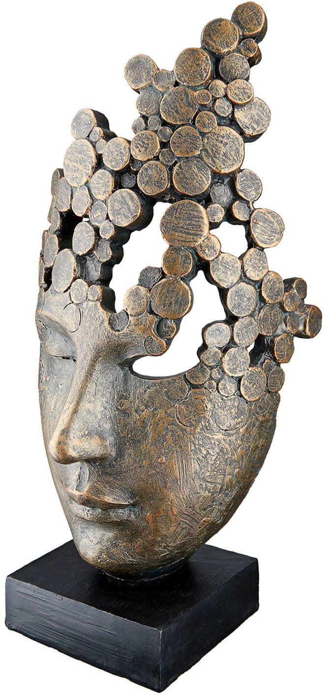 Casablanca by Gilde Dekofigur Skulptur "Female Mask" | Bronze