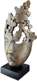 Casablanca by Gilde Dekofigur Skulptur "Female Mask" | Bronze 3