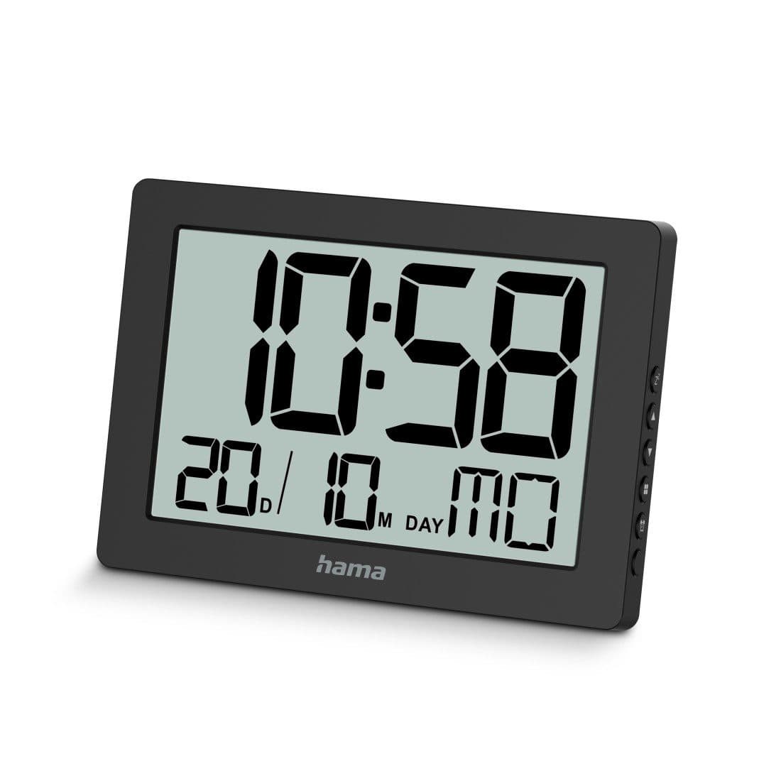 Hama Uhr Digitale Wanduhr "Ko Tao" | Schwarz