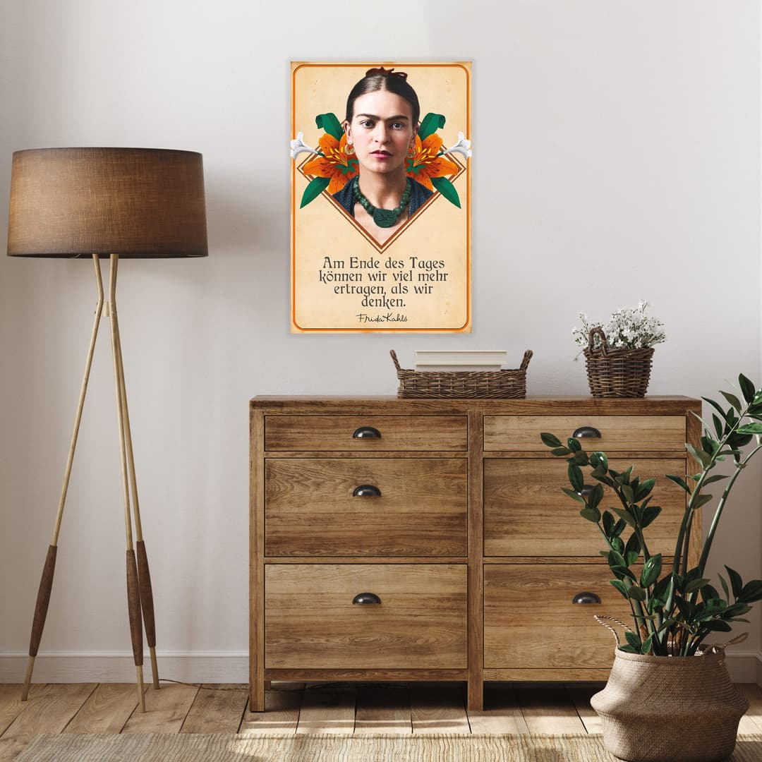 LuckyLinde Wanddekoobjekt Frida Kahlo | Mehrfarbig