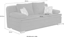 Jockenhöfer Gruppe Schlafsofa Lincoln | Grau
