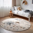 Villeroy & Boch Kinderteppich Walk like an Elephant Rainy | Mehrfarbig