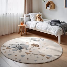 Villeroy & Boch Kinderteppich Walk like an Elephant Rainy | Mehrfarbig