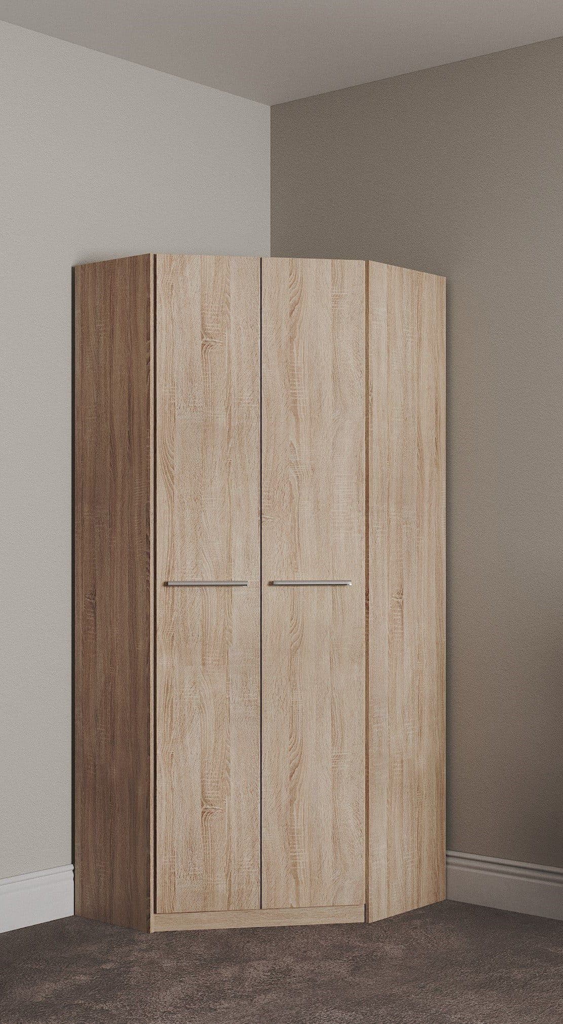 priess Eckkleiderschrank Barcelona | Holztöne