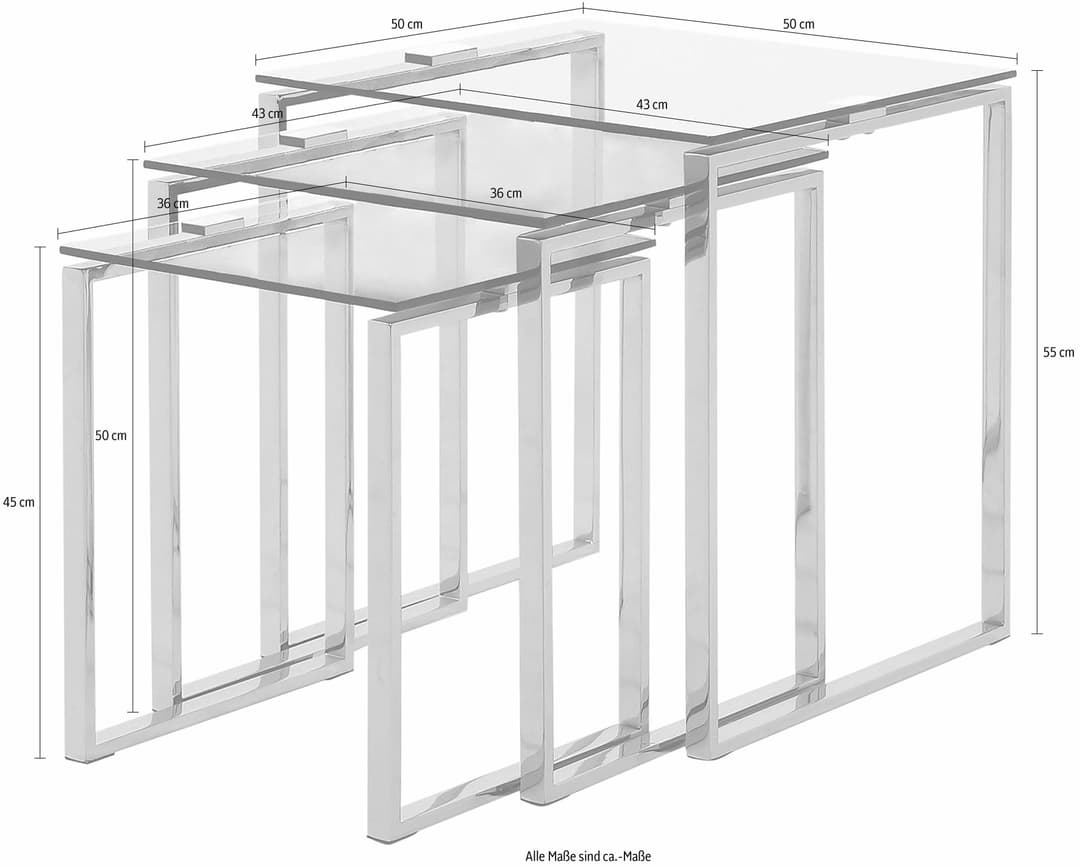 ACTONA GROUP Beistelltisch Katrine | Transparent