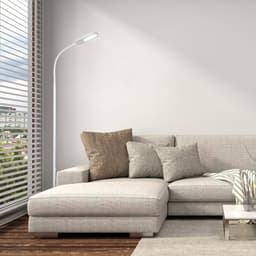 B.K.Licht LED Stehlampe | Weiß