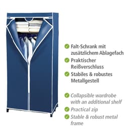 WENKO Stoffschrank Modell Air | Blau