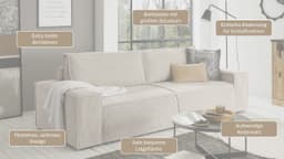 Home affaire 3-Sitzer SHERWOOD Schlafsofa | Grün