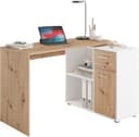 FMD Eckschreibtisch AUGSBURG | Holztöne