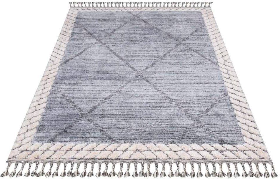 Carpet City Hochflor-Teppich Valencia 909 | Grau