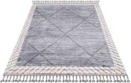 Carpet City Hochflor-Teppich Valencia 909 | Grau
