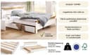 OTTO home Massivholzbett CAPRE | Weiß 3
