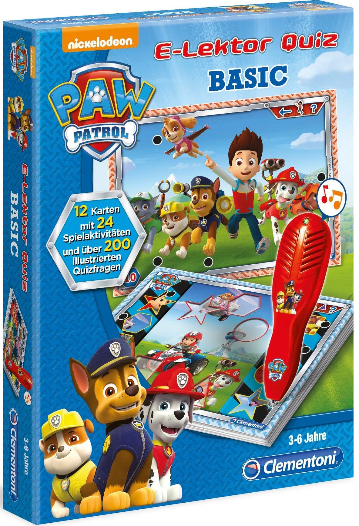 Clementoni® Spiel E-Lektor Quiz Basic PAW Patrol | Mehrfarbig