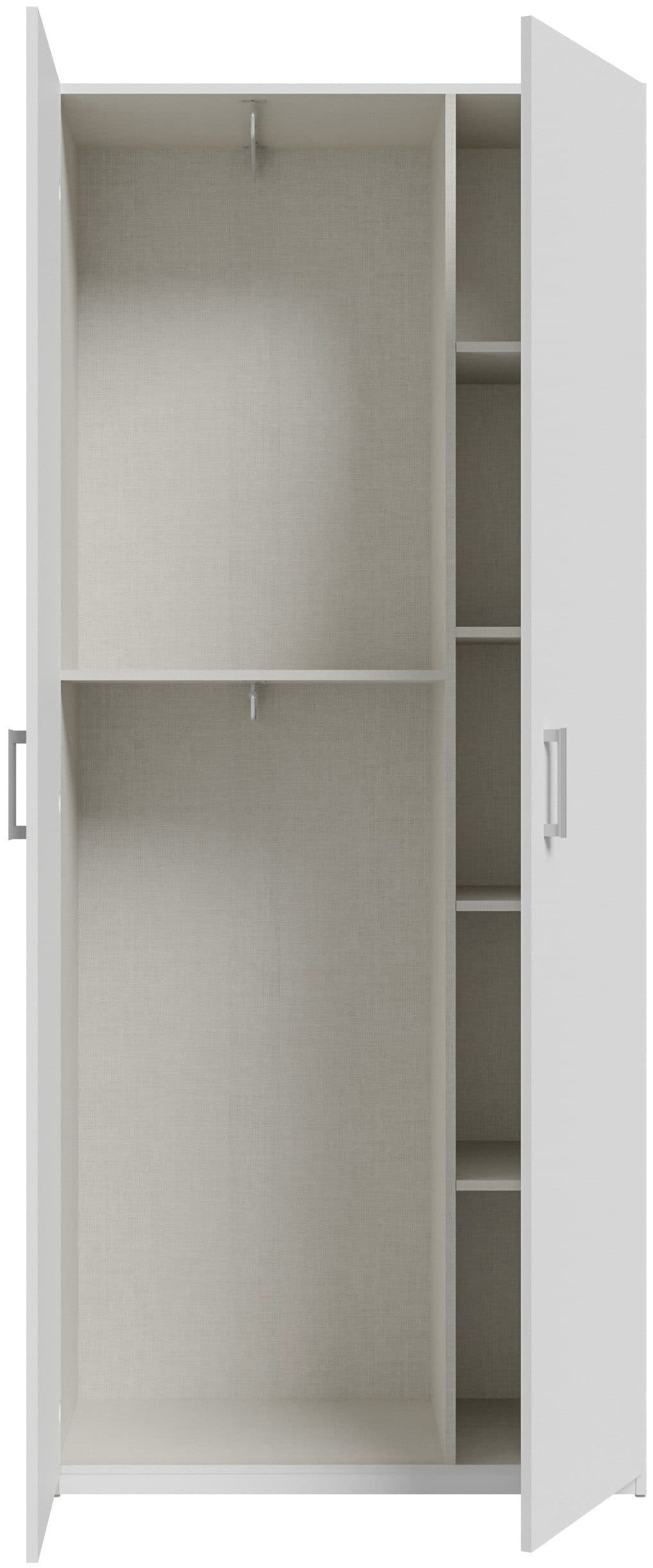 FORTE Kleiderschrank | Weiß