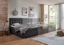 ATLANTIC home collection Boxbett Riona | Grau 4