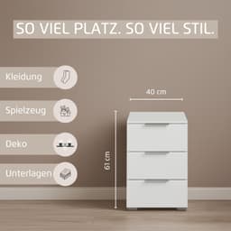 OTTO home AGORDO Nachtkommode | Grau