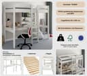 OTTO home Hochbett Stockbett "ROBIN" | Weiß 3