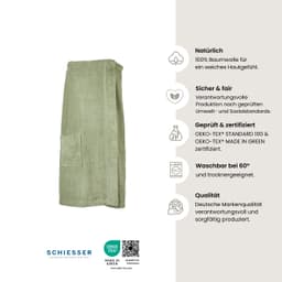 Schiesser Sarong Saunakilt Turin | Grün