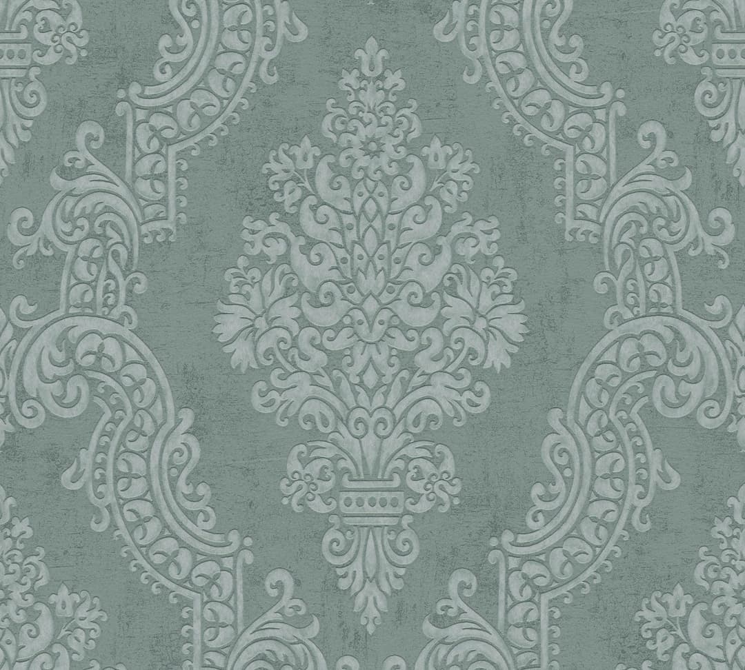 A.S. Création Vliestapete Pure Elegance Ornament-Tapete | Grün