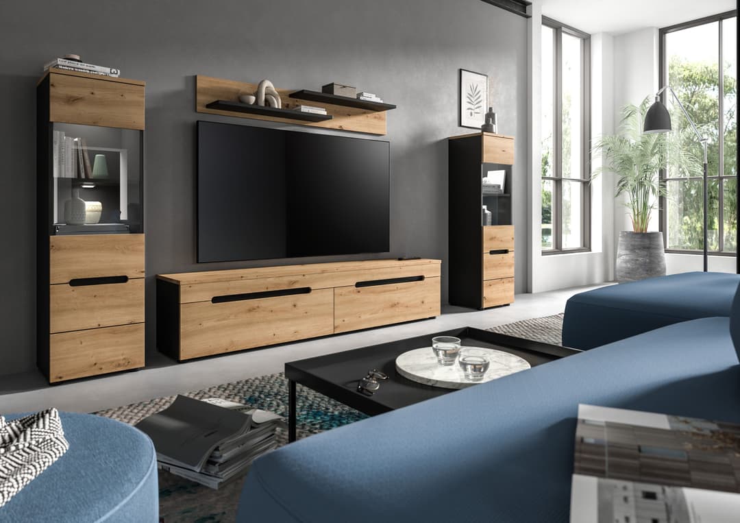 Home affaire Wohnwand REHAT | Braun