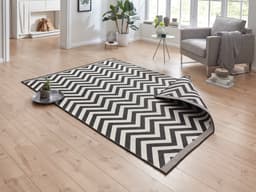 HANSE Home Teppich Palma Wendeteppich | Schwarz