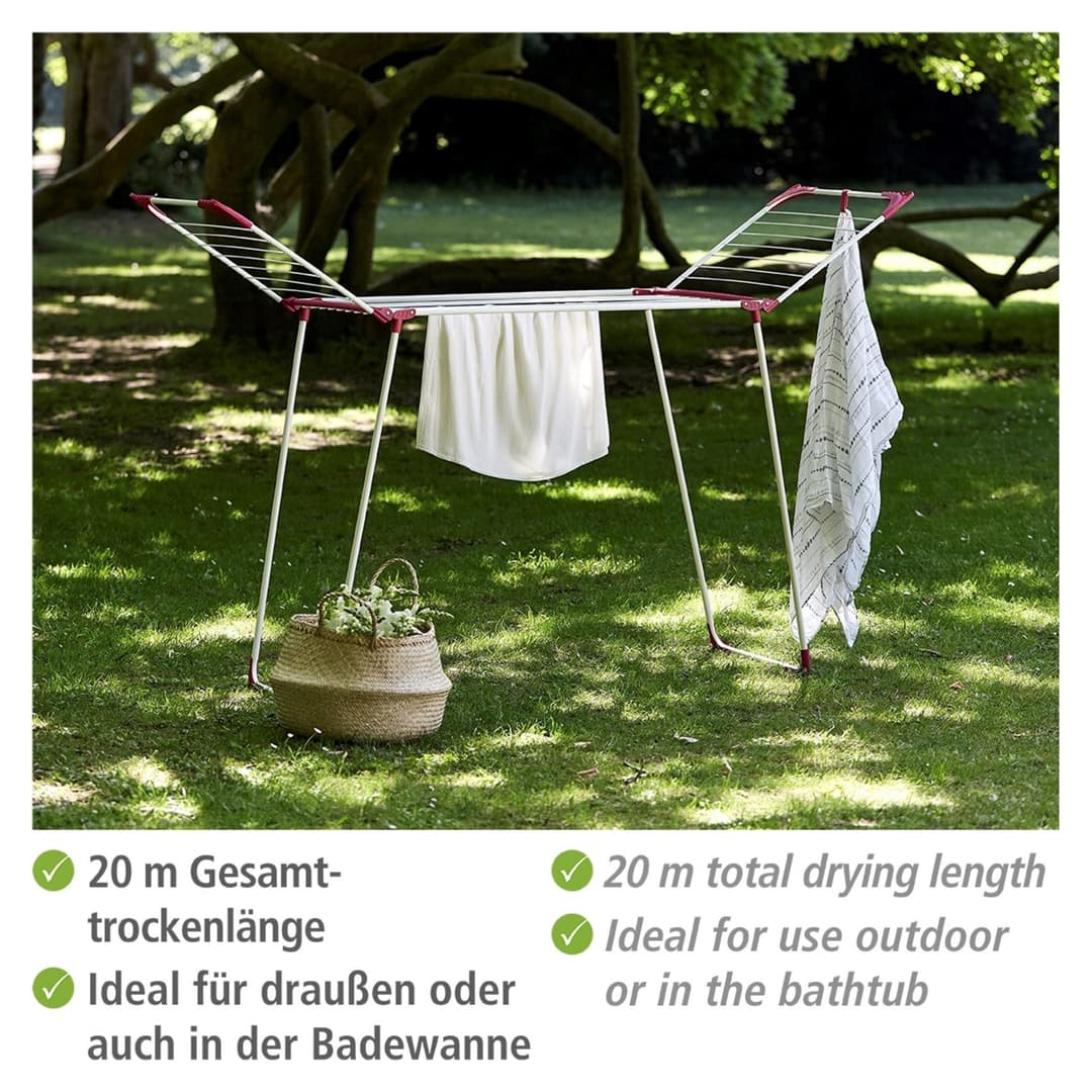 WENKO Wäscheständer Modell Summer Dry | Mehrfarbig