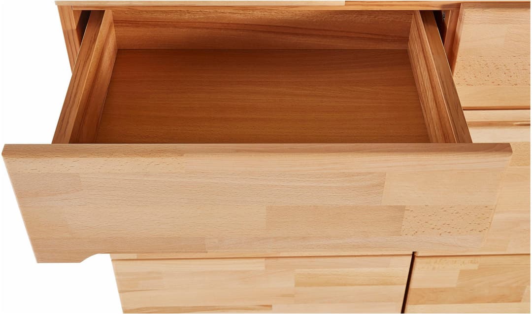 Sideboard VETRO Teilmassiv, Fronten Massivholz, Wohnzimmer, Stauraum,
