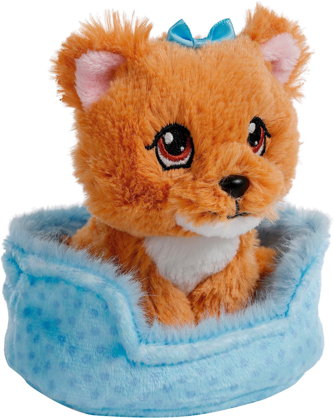 Nici Little Paws Yorkshire Hund im Körbchen | Braun