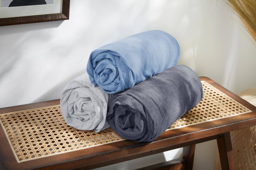 OTTO home Spannbettlaken VALJE | Grau