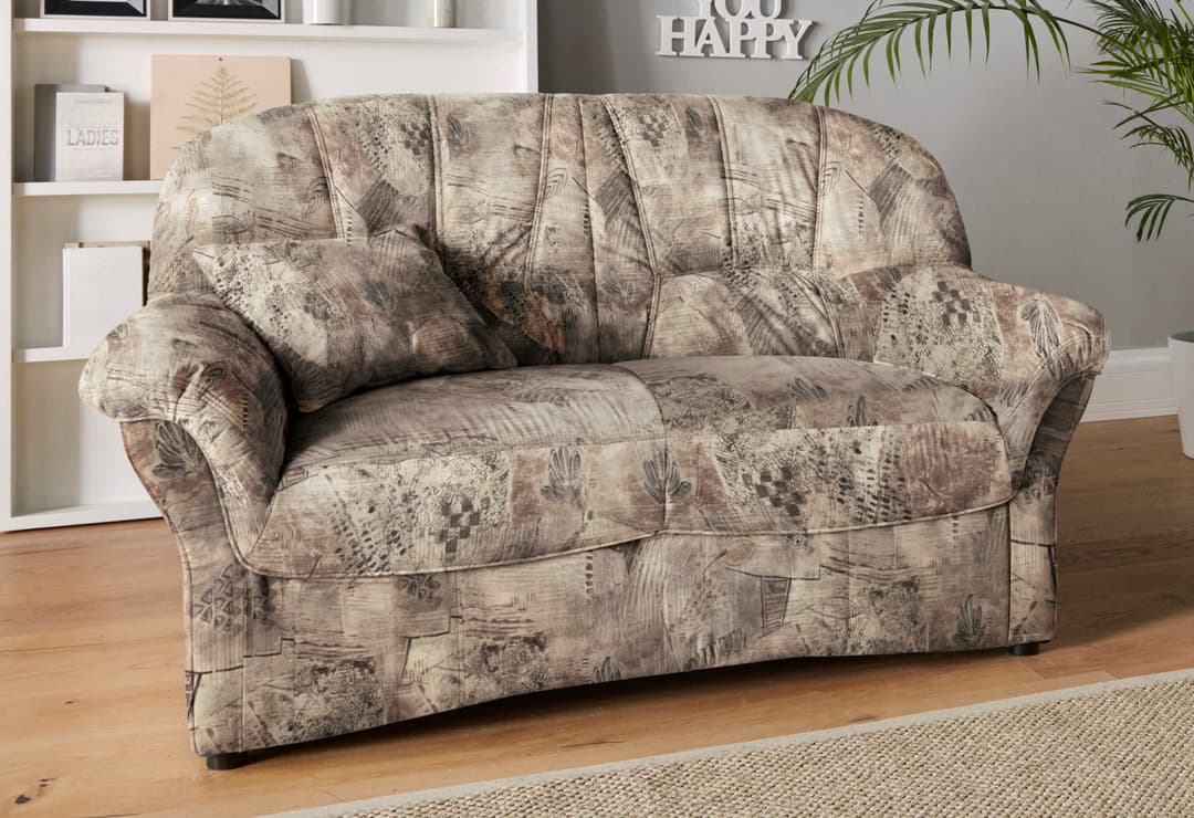 DOMO collection 2-Sitzer Bahia Couch | Braun