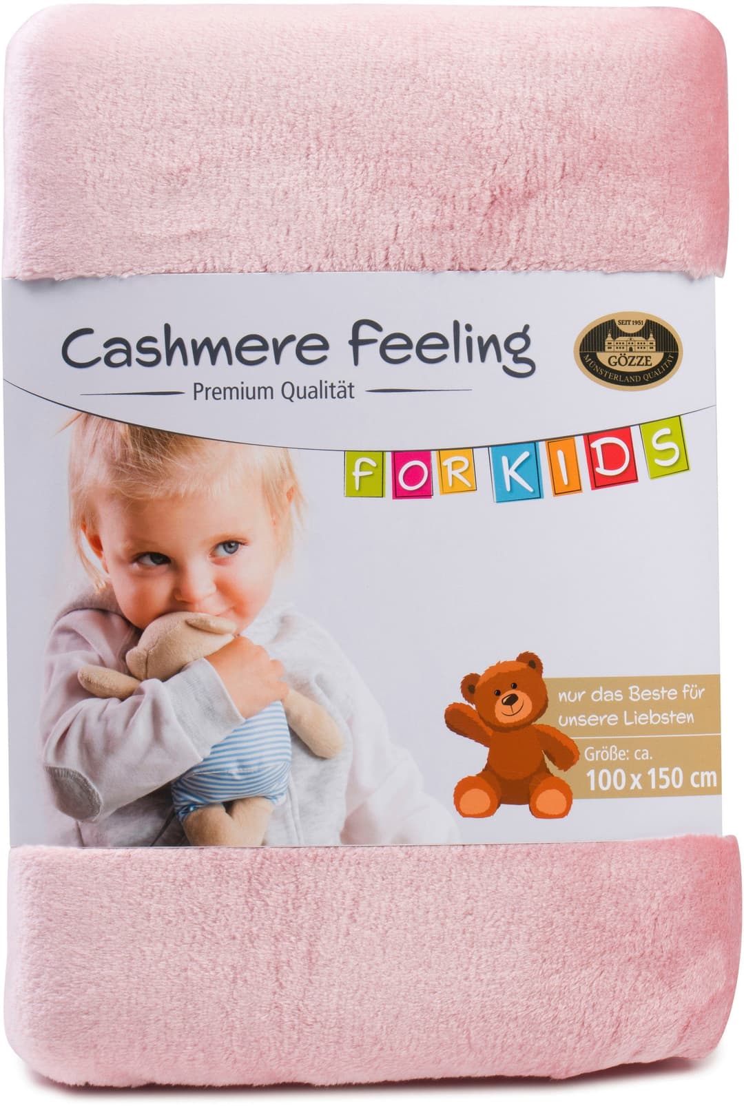 Kinderdecke Premium Cashmerefeeling | Rosa