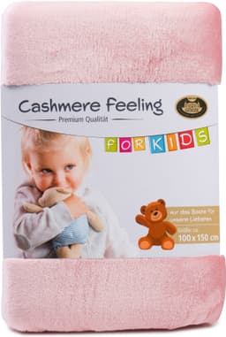 Kinderdecke Premium Cashmerefeeling | Rosa