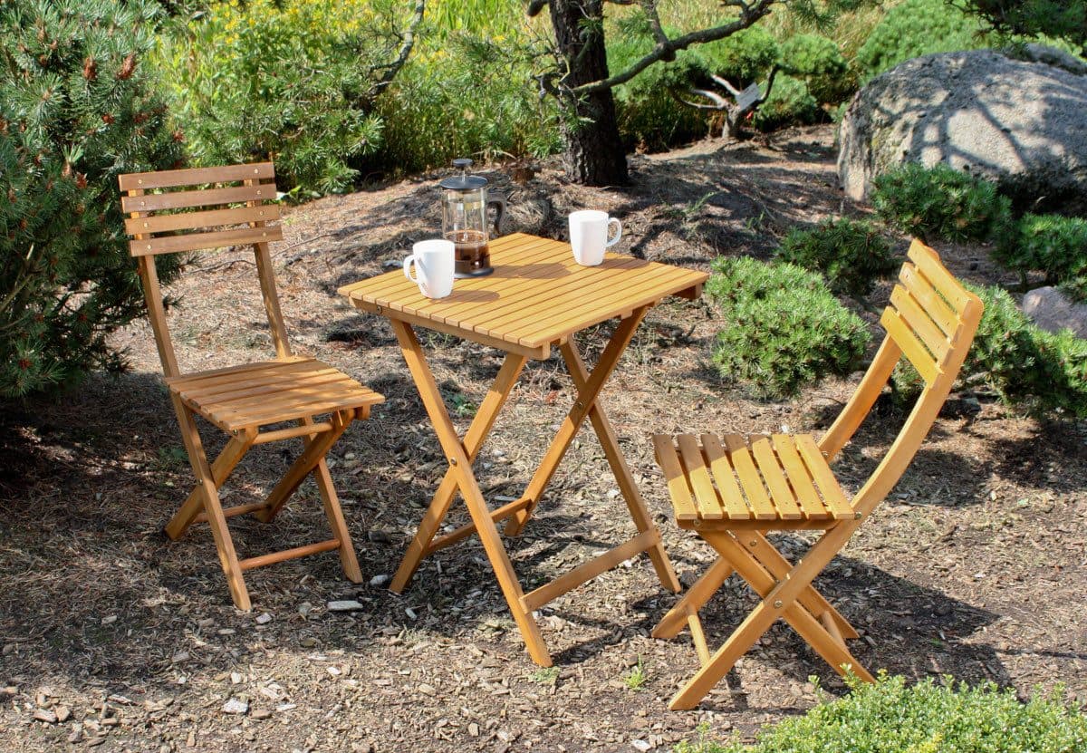Garden Pleasure Gartentisch Balkontisch ALAMEDA | Holztöne