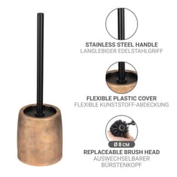Wenko WC-Garnitur Tremea | Braun