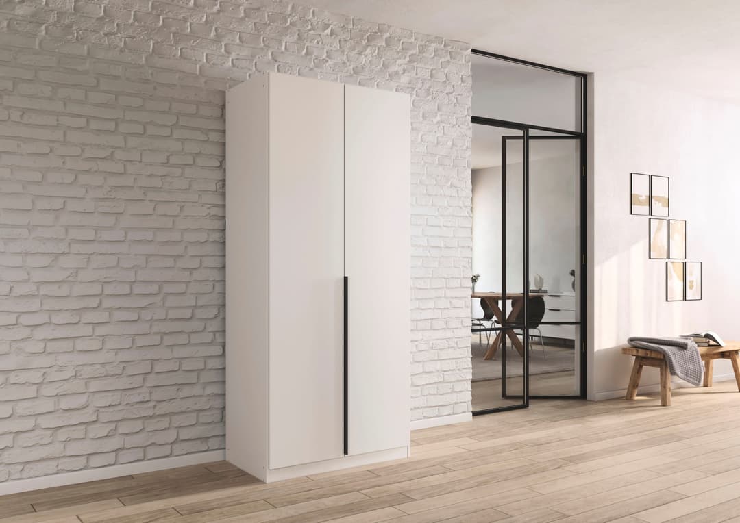 OTTO home Drehtürenschrank Kleiderschrank AGORDO | Weiß