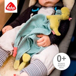 Fehn Kuscheltuch Happy Dino, Schmusetuch | Mehrfarbig