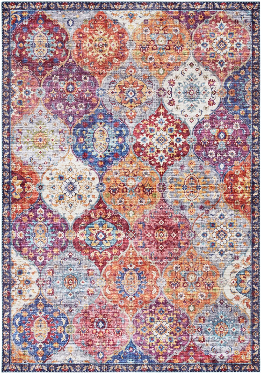 ELLE DECORATION Teppich Kashmir Ghom | Mehrfarbig