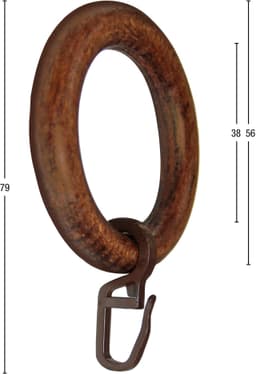 GARESA Gardinenring | Braun